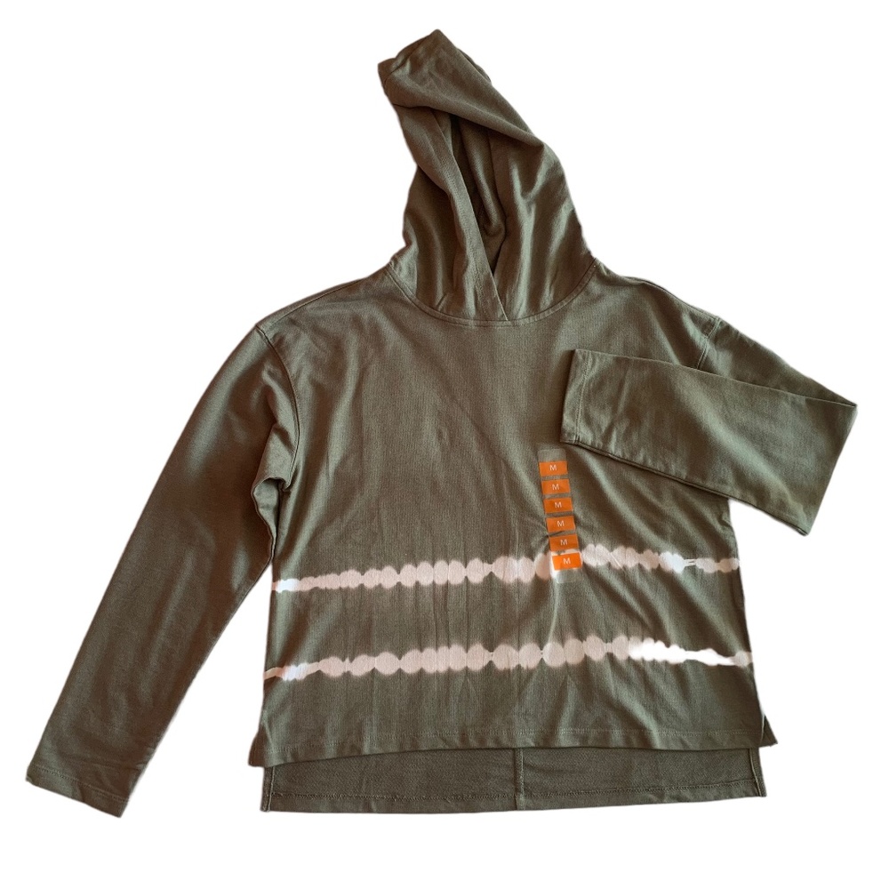 RBX Green Tie Dye Pullover Hoodie Sz L